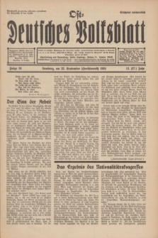 Ost-Deutsches Volksblatt.Jg.13, Folge 38 (23 Herbstmond [September] 1934) = Jg.27 + dod.