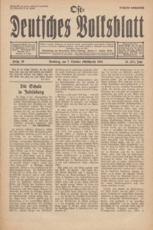 Ost-Deutsches Volksblatt.Jg.13, Folge 40 (7 Gilbhard [Oktober] 1934) = Jg.27 + dod.