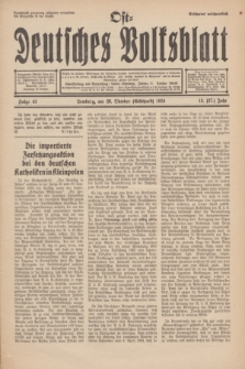 Ost-Deutsches Volksblatt.Jg.13, Folge 43 (28 Gilbhart [Oktober] 1934) = Jg.27 + dod.