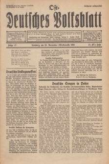 Ost-Deutsches Volksblatt.Jg.13, Folge 47 (25 Windmond [November] 1934) = Jg.27 + dod.