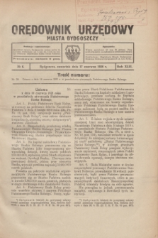 Orędownik Urzędowy Miasta Bydgoszczy.R.43, № 6 (17 czerwca 1926)