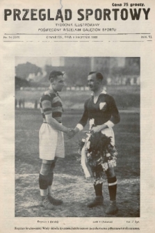 Przegląd Sportowy : tygodnik ilustrowany, poświęcony wszelkim gałęziom sportu. 1926, nr 14 |PDF|