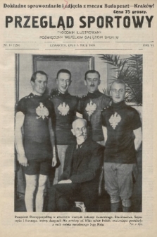 Przegląd Sportowy : tygodnik ilustrowany, poświęcony wszelkim gałęziom sportu. 1926, nr 18 |PDF|