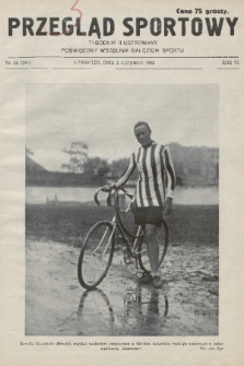 Przegląd Sportowy : tygodnik ilustrowany, poświęcony wszelkim gałęziom sportu. 1926, nr 22 |PDF|