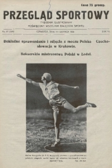 Przegląd Sportowy : tygodnik ilustrowany, poświęcony wszelkim gałęziom sportu. 1926, nr 23 |PDF|