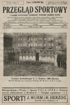 Przegląd Sportowy : tygodnik ilustrowany, poświęcony wszelkim gałęziom sportu 1924, nr 10 |PDF|