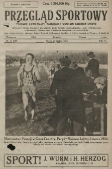 Przegląd Sportowy : tygodnik ilustrowany, poświęcony wszelkim gałęziom sportu 1924, nr 11 |PDF|