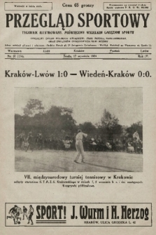 Przegląd Sportowy : tygodnik ilustrowany, poświęcony wszelkim gałęziom sportu 1924, nr 37 |PDF|