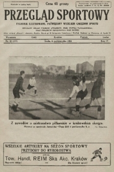 Przegląd Sportowy : tygodnik ilustrowany, poświęcony wszelkim gałęziom sportu 1924, nr 40 |PDF|