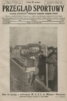 Przegląd Sportowy : tygodnik ilustrowany, poświęcony wszelkim gałęziom sportu 1924, nr 45 |PDF|