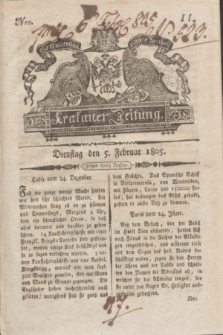 Krakauer Zeitung.1805, Nro. 11 (5 Februar) + dod.