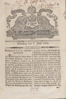 Krakauer Zeitung.1805, Nro. 54 (6 Julii) + dod.