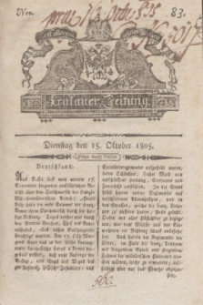 Krakauer Zeitung.1805, Nro. 83 (15 Oktober) + dod.