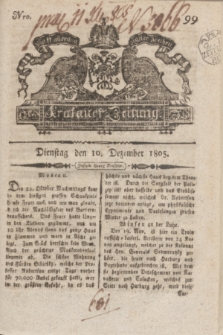 Krakauer Zeitung.1805, Nro. 99 (10 Dezember) + dod.