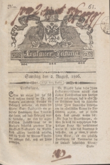 Krakauer Zeitung.1806, Nro. 61 (2 August) + dod.