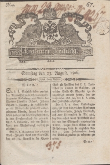 Krakauer Zeitung.1806, Nro. 67 (23 August) + dod.