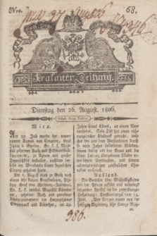 Krakauer Zeitung.1806, Nro. 68 (26 August) + dod.