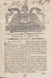 Krakauer Zeitung.1808, Nr. 4 (12 Januar) + dod.