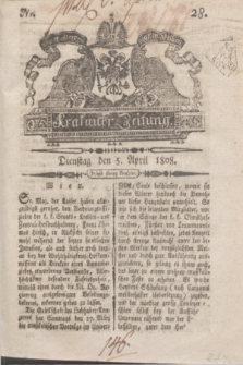 Krakauer Zeitung.1808, Nr. 28 (5 April) + dod.