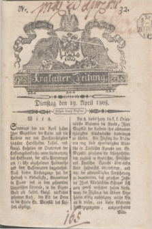 Krakauer Zeitung.1808, Nr. 32 (19 April) + dod.