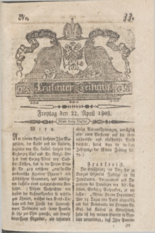 Krakauer Zeitung.1808, Nr. 33 (22 April) + dod.