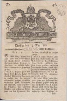 Krakauer Zeitung.1808, Nr. 40 (17 May) + dod.