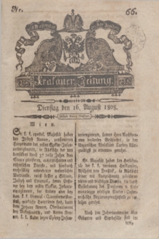 Krakauer Zeitung.1808, Nr. 66 (16 August) + dod.