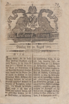 Krakauer Zeitung.1808, Nr. 70 (30 August) + dod.