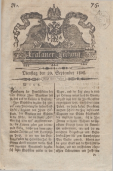 Krakauer Zeitung.1808, Nr. 76 (20 September) + dod.