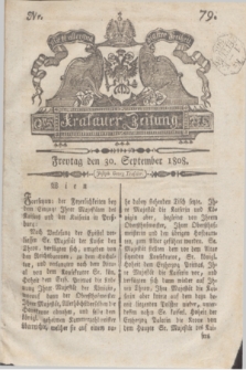 Krakauer Zeitung.1808, Nr. 79 (30 September) + dod.
