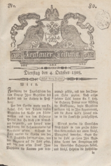 Krakauer Zeitung.1808, Nr. 80 (4 October) + dod.