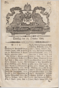Krakauer Zeitung.1808, Nr. 86 (25 October) + dod.