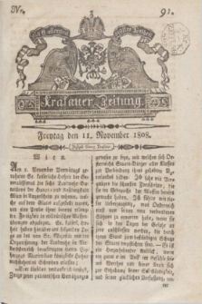 Krakauer Zeitung.1808, Nr. 91 (11 November) + dod.