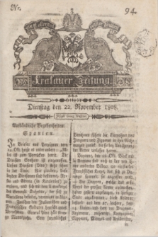 Krakauer Zeitung.1808, Nr. 94 (22 November) + dod.