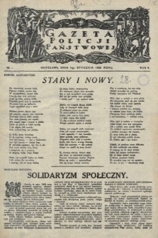Gazeta Policji Państwowej. 1922, nr 1 |PDF|
