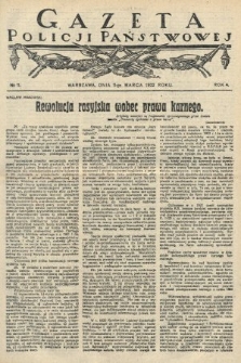 Gazeta Policji Państwowej. 1922, nr 11 |PDF|