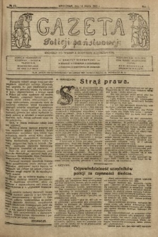Gazeta Policji Państwowej. 1920, nr 11 |PDF|