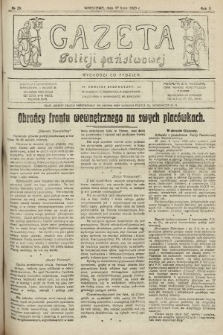 Gazeta Policji Państwowej. 1920, nr 29 |PDF|