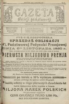 Gazeta Policji Państwowej. 1920, nr 41 |PDF|