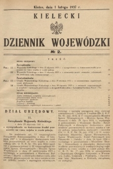 Kielecki Dziennik Wojewódzki. 1937, nr 2 |PDF|
