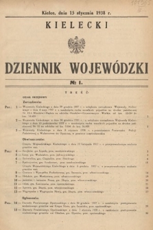 Kielecki Dziennik Wojewódzki. 1938, nr 1 |PDF|