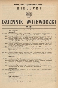 Kielecki Dziennik Wojewódzki. 1938, nr 21 |PDF|