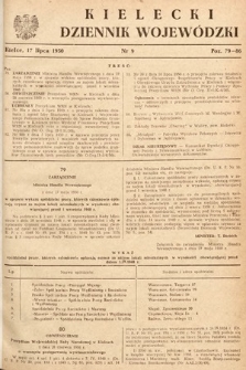 Kielecki Dziennik Wojewódzki. 1950, nr 9 |PDF|