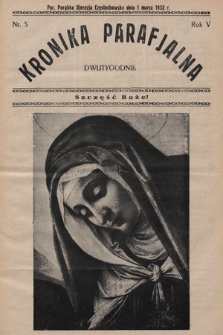 Kronika Parafjalna : dwutygodnik. 1932, nr 5 |PDF|