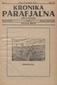 Kronika Parafjalna : dwutygodnik. 1933, nr 2 |PDF|