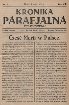 Kronika Parafjalna : dwutygodnik. 1935, nr 10 |PDF|