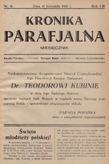 Kronika Parafjalna : dwutygodnik. 1935, nr 16 |PDF|