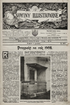Nowości Illustrowane. 1907, prospekt na rok 1908 |PDF|