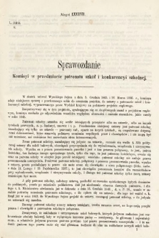 [Kadencja I, sesja III, al. 87] Alegaty do Sprawozdań Stenograficznych z Trzeciej Sesyi Sejmu Galicyjskiego z roku 1865-1866. Alegat 87