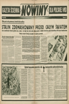 Nowiny : gazeta ścienna dla polskiej wsi. 1943, nr 60 |PDF|